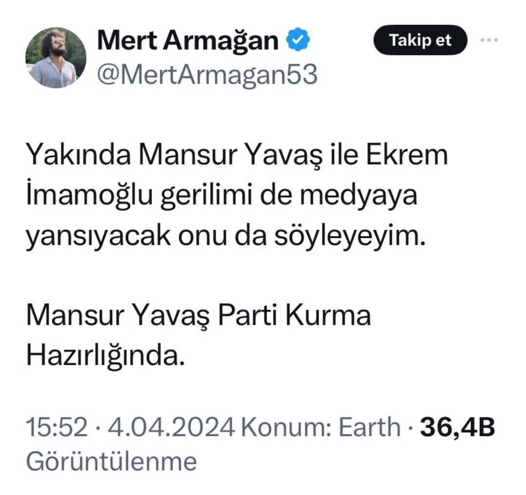 Bunu sana Mansur Yavaş mı söyledi. Dikkat et de götünden çıkan ateş kıvırcık saçlarını tutuşturmasın