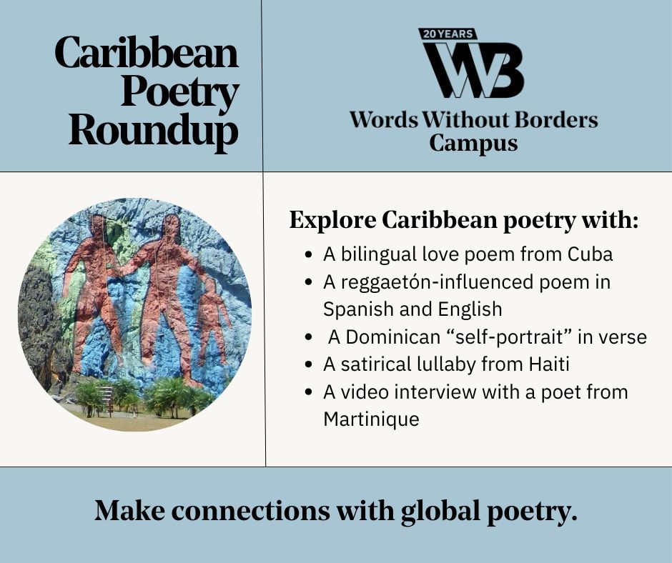 Happy #PoetryMonth, educators! This roundup of Caribbean poems—from Cuba, Martinique, Haiti, and the Dominican Republic—offers endless angles for students to personally connect, ranging from reggaetón music to romantic love. buff.ly/49nTvxu