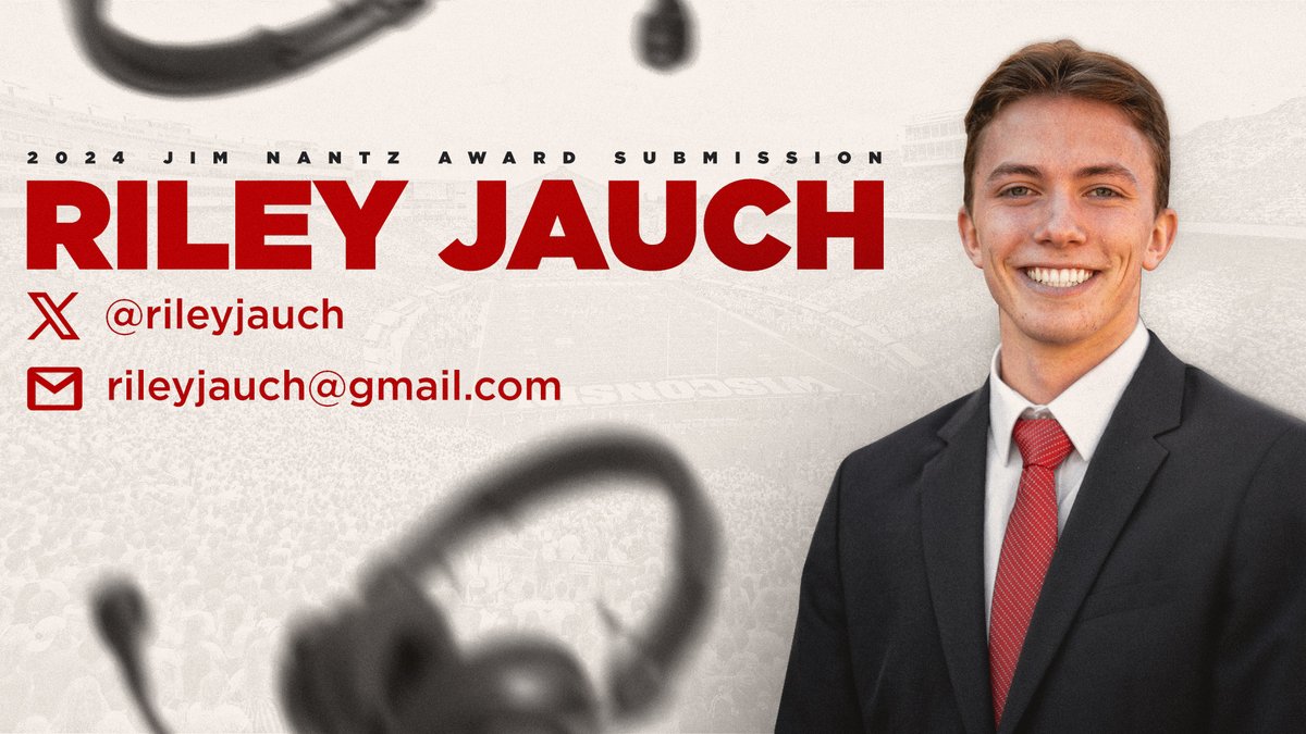 rileyjauch's tweet photo. Thrilled to share my submission for the 2024 @STAAtalent  Jim Nantz Award! 

Incredibly grateful for the opportunities and amazing people at both @ESPNMadison and @WSUM_Sports 

Feel free to reach out and feedback is always appreciated 🙏

https://t.co/UpvH899aDl https://t.co/1RIndIdRMA