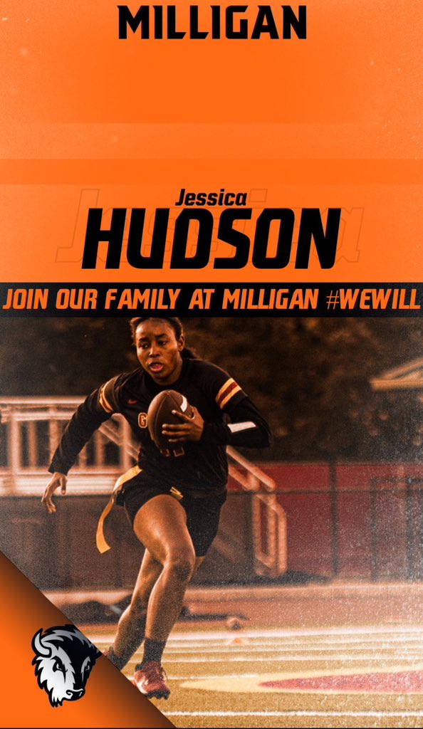 #AGTG After a great conversation with Coach Witten, I’m blessed to receive my second offer to play flag football at the next level! @MilliganWFlagFB 🧡🖤 #flagfootball #womensports @RecruitGeorgia @NAIA