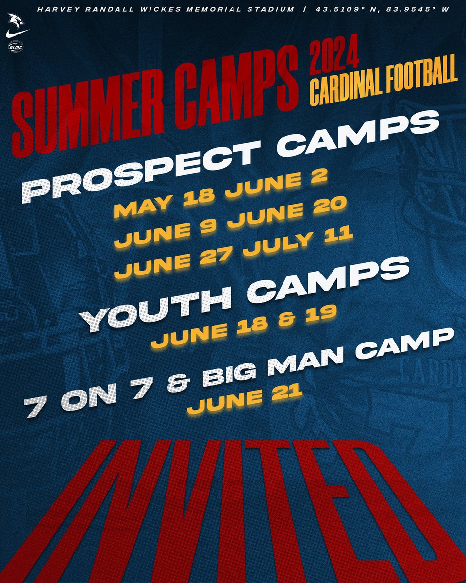 𝙈𝘼𝙍𝙆 𝙔𝙊𝙐𝙍 𝘾𝘼𝙇𝙀𝙉𝘿𝘼𝙍𝙎📅 Registration for 2024 Cardinal football Summer Camps Are Now Open . 𝗥𝗘𝗚𝗜𝗦𝗧𝗘𝗥 𝗡𝗢𝗪! ⤵️ svsufootballcamps.totalcamps.com/shop/EVENT