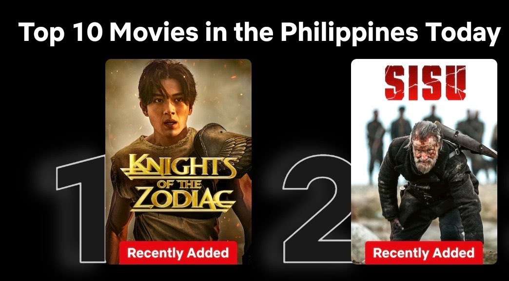 1# in the #Philippines 💯🎉💯 #kotzmovie #KnightsOfTheZodiac #Netflix