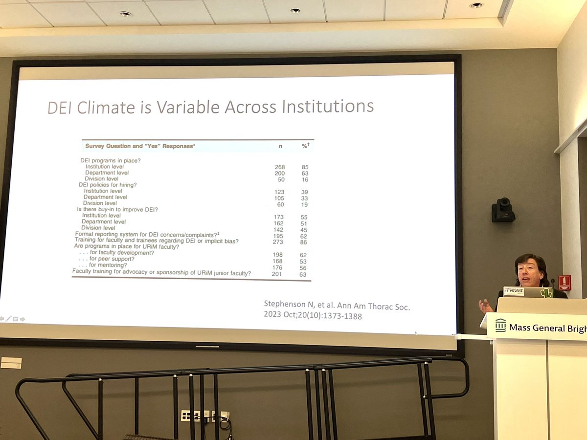 Final talk of the day! “Diversity, Equity, and Inclusion in Pulmonary & Critical Care Medicine” by Dr. Elizabeth Klings of @The_BMC @BUPulmonary!