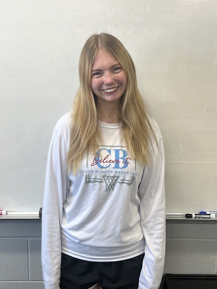 Congratulations to Alli Benke for qualifying for State Journalism in the Yearbook Page Layout Category! Look forward to seeing her 'Sports Bloopers' page in this year's yearbook!
