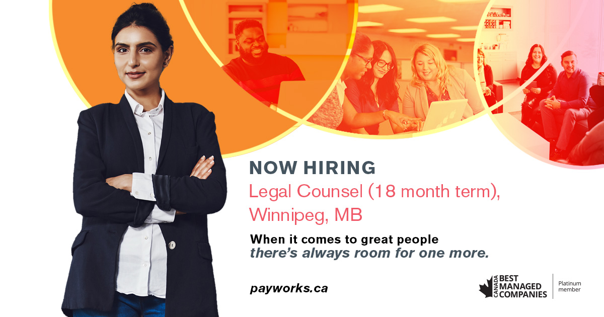 #Career alert: we’re #Hiring for the position of Legal Counsel (18 month term) in #Winnipeg. If you’re interested in continuous learning, giving back to the community & having direct involvement in strategic projects, apply today: bit.ly/49tpvAq.
#YWG #WinnipegJobs