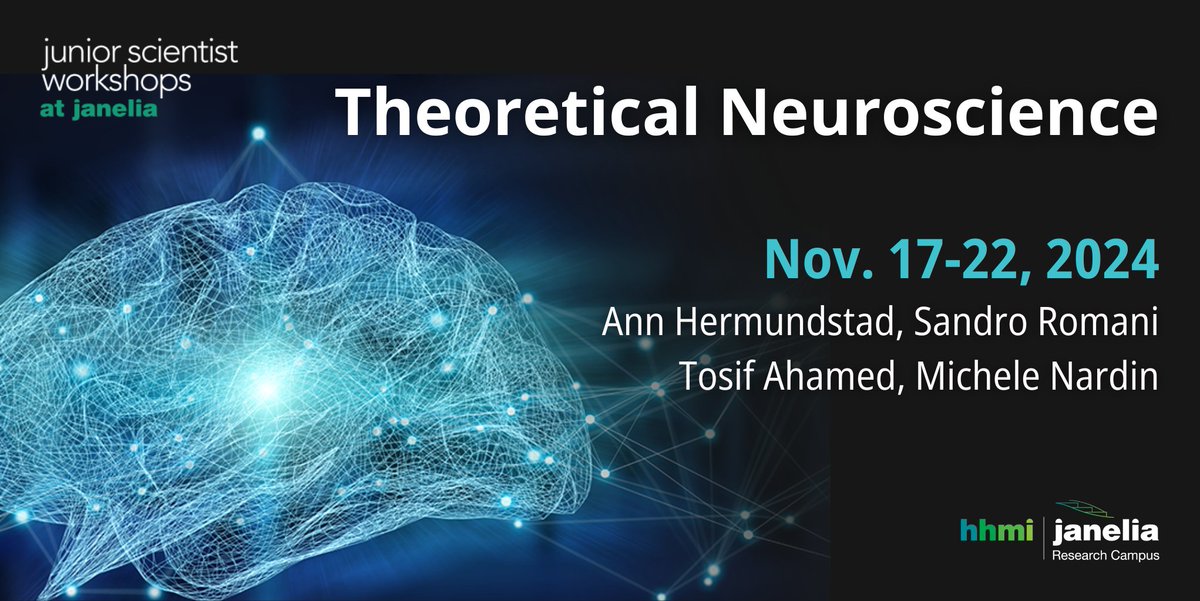 We invite students & postdocs in #neurotheory to apply for this “by the students, for the students” workshop to discuss theoretical #neuroscience techniques, participate in detailed discussions, & network with peers ✈️Hotel, meals & travel fully covered Learn more & apply by…