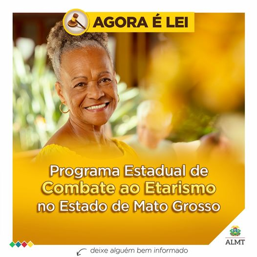 assembleiamt's tweet image. A Lei nº 12.461/2024 instituiu o Programa Estadual de Combate ao Etarismo em Mato Grosso! 👵🚫👴

O objetivo é incentivar os municípios do estado a adotarem medidas para combater a discriminação por idade. 📜💪

#ALMT #ÉLei #CombateAoEtarismo #Inclusão #MatoGrosso #Etarismo
