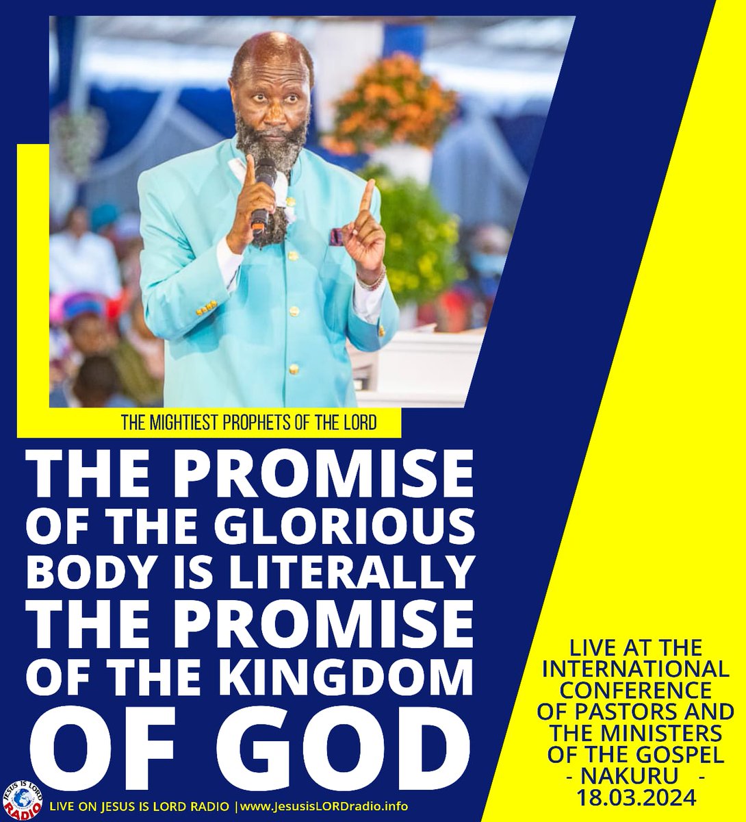 Prepare the way the MESSIAH is coming 
#ArrepiénteteJesusViene