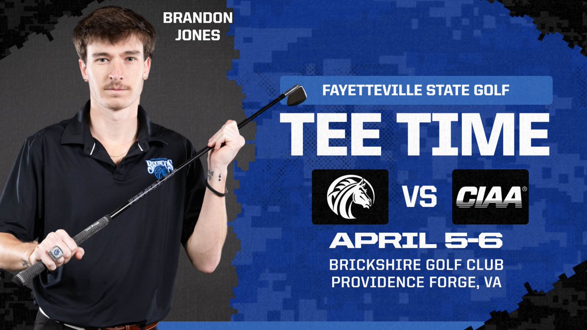 Our golf team won the Southern Division Tournament last week, tomorrow they are competing in Virginia at the Northern Division Tournament! Let's bring him another trophy! Links to live stats: fsubroncos.com/gameday⛳️