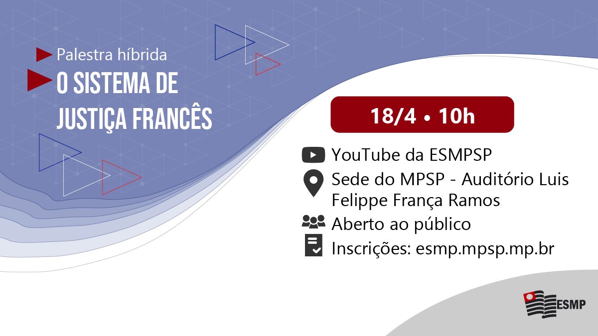 Escola Superior do MPSP tweet media