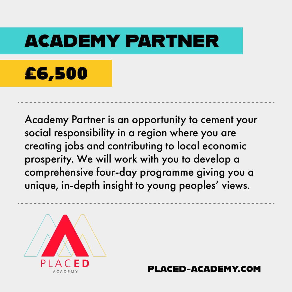 PLACED ACADEMY PARTNER 🎓 With a full and detailed analysis of findings, being a #PLACEDAcademy Partner gives you opportunity to gain a unique and deep insight into young people’s views, whilst having significant social impact. Find out more: 🔗 placed-academy.com #PLACED