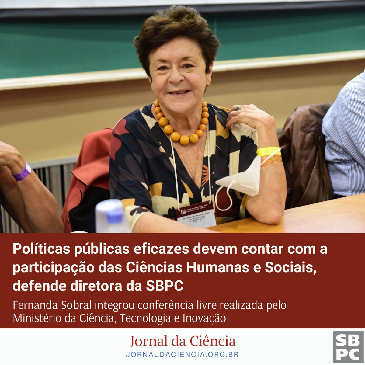 Fernanda Sobral integrou conferência livre realizada pelo Ministério da Ciência, Tecnologia e Inovação; evento é parte da programação para a 5ª CNCTI Leia a matéria no #JornalDaCiência: jornaldaciencia.org.br/politicas-publ…