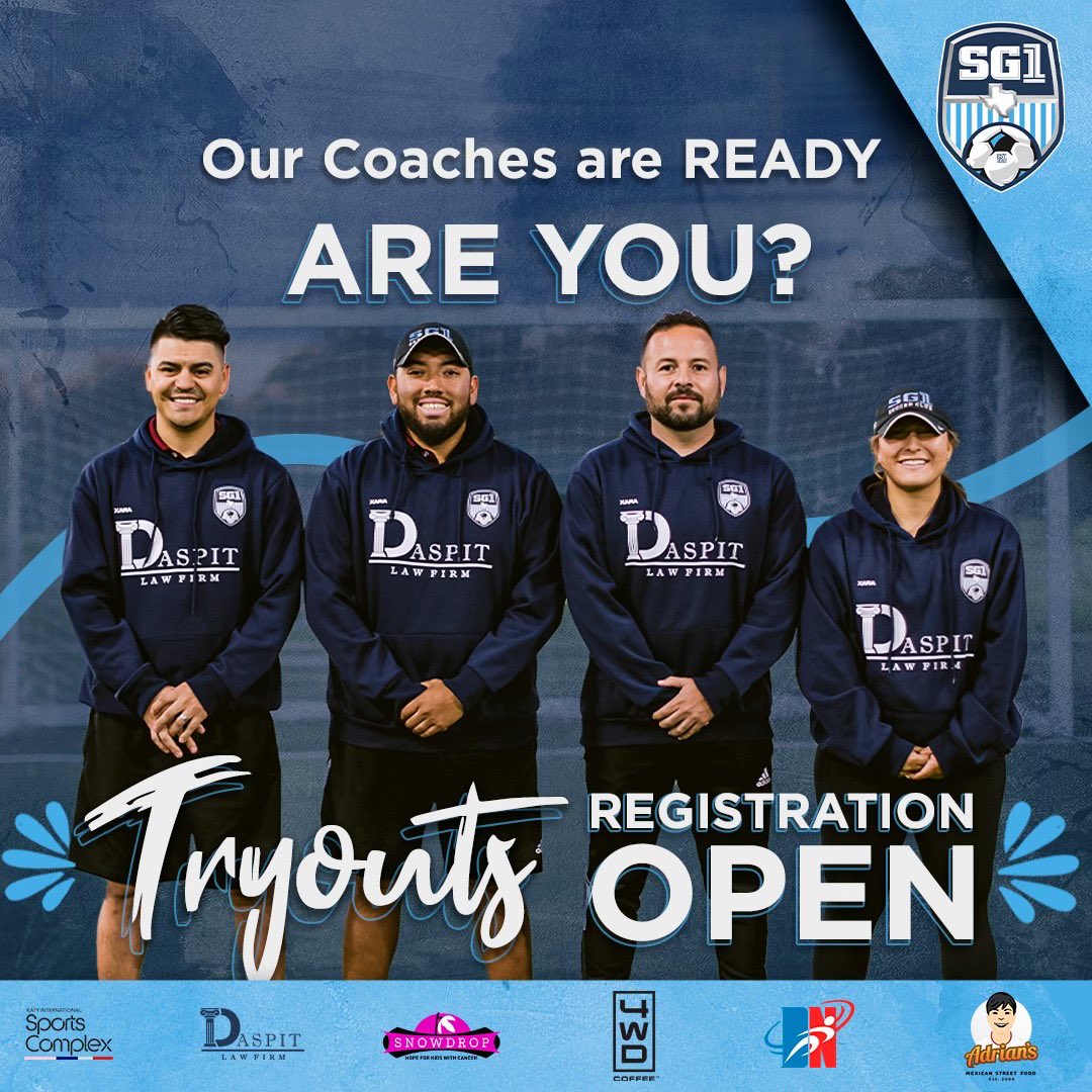 Are You READY⁉️Tryout Registration for NEW PLAYERS for the 2024-2025 Season is🟢OPEN!🟢To register, click the link below ⬇️🔗 sg1soccer.com/baa9c798-c9f2-… . . . . #sg1soccer #soccer #youthsoccer #katytx #texas #htown #houston #htx