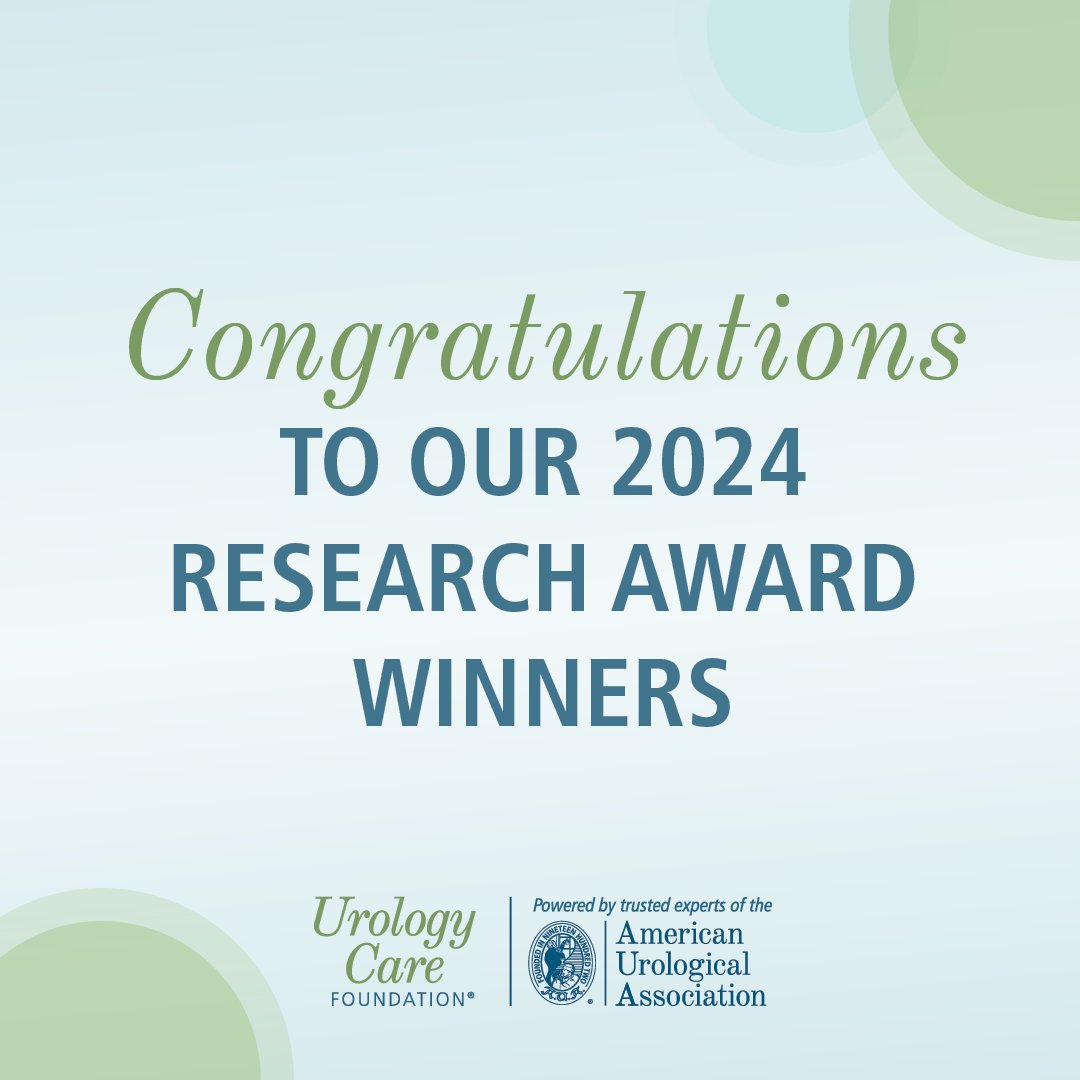 🎉 Congrats to our 2024 Research Awards of Distinction recipients! The awards acknowledge outstanding contributions to urology research, specifically in pediatrics and prostate cancer, and the future of urology shines brightly with these awardees.

 ➡️ bit.ly/4aL5fLX