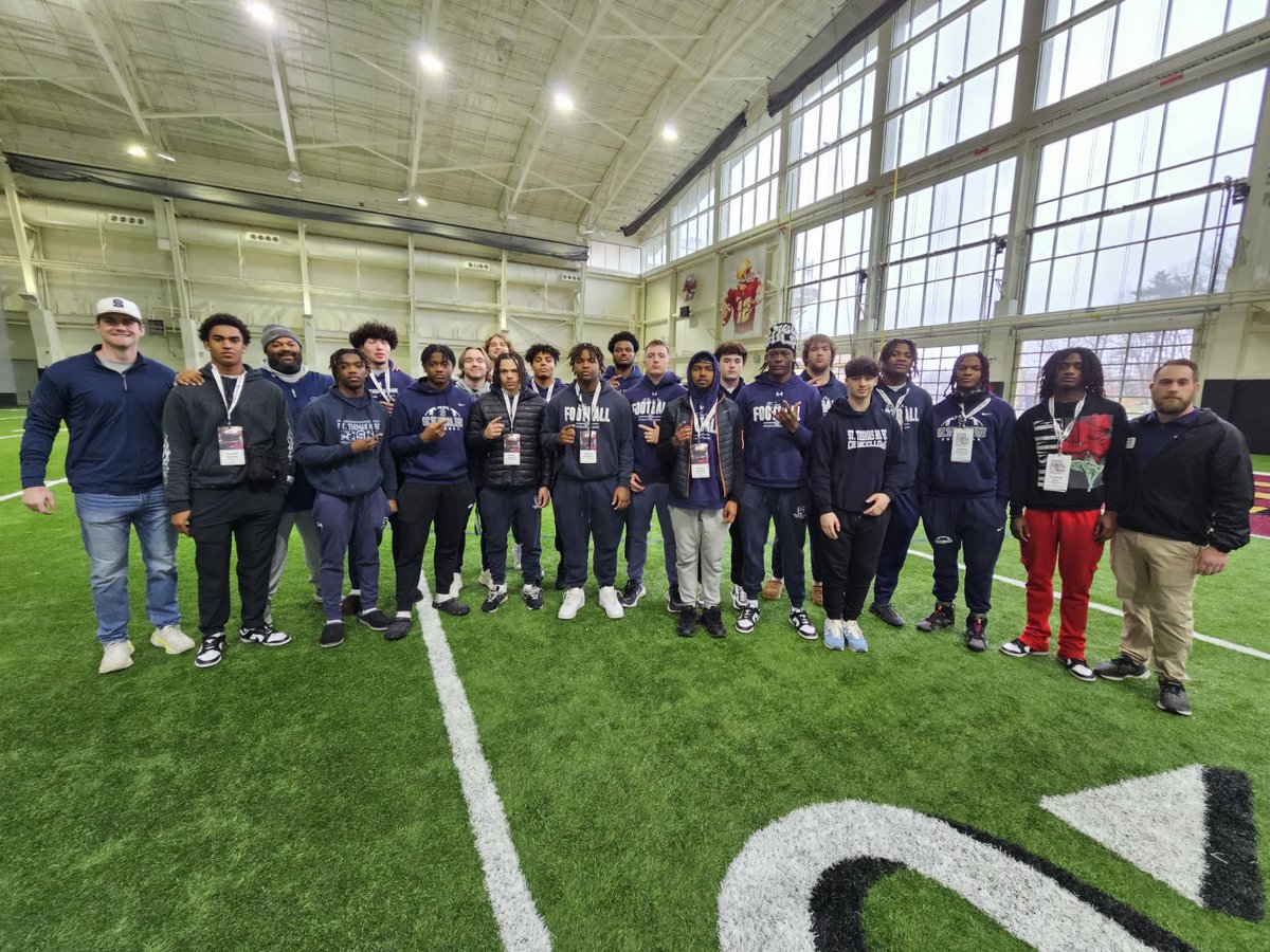 Really appreciate @BCFootball for hosting us today! @Coach_JDiBiaso @CoachSHuggins #STM