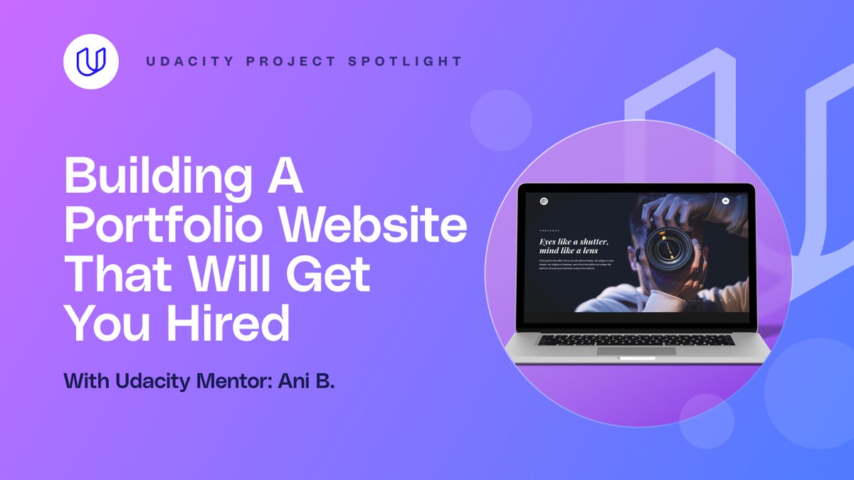 ⚒️ Udacity Project Walkthrough: Are you looking to break into freelancing or land more gigs if you are one? Either way, it all comes down to your portfolio. 📽️ In this video, Udacity Mentor Ani B. walks you through creating a top-notch portfolio. 👉 bit.ly/3vEKP8l