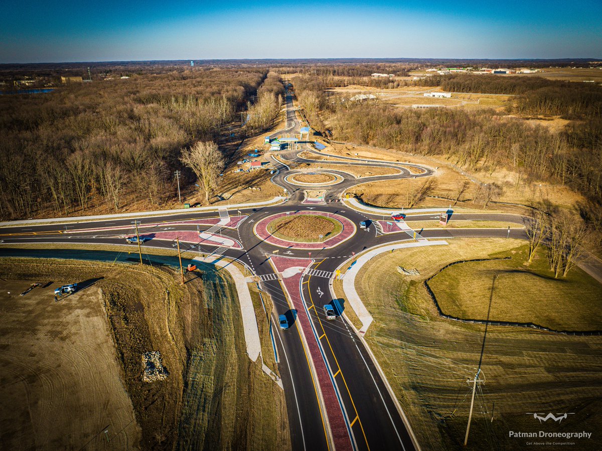 Check out this awesome shot of the Skyline/Hill Brady Roundabout taken by Battle Creek local Patman Droneography!