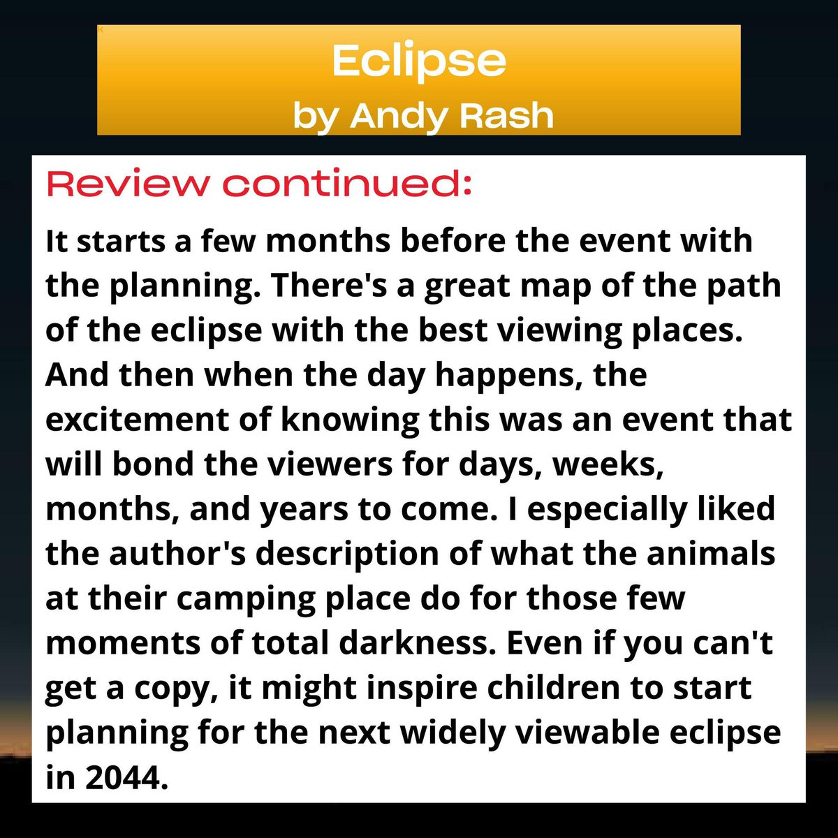 Andy, our Children's Librarian, wanted to do a special book review in honor of the solar eclipse happening Monday April 8. If this book interests you it is available at lapl.org.