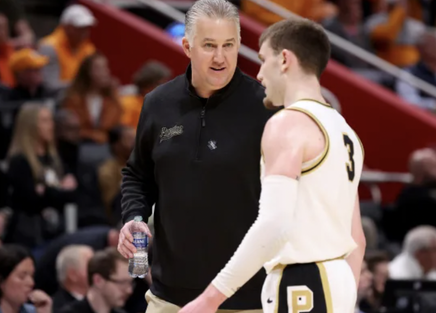 TechDavid45's tweet photo. “We’re working toward being able to be a program that can consistently get into the tournament and advance and have those long runs,“but also not lose our soul in the process.” #InPaintWeTrust #BoilerUp https://t.co/koohF7wcbR