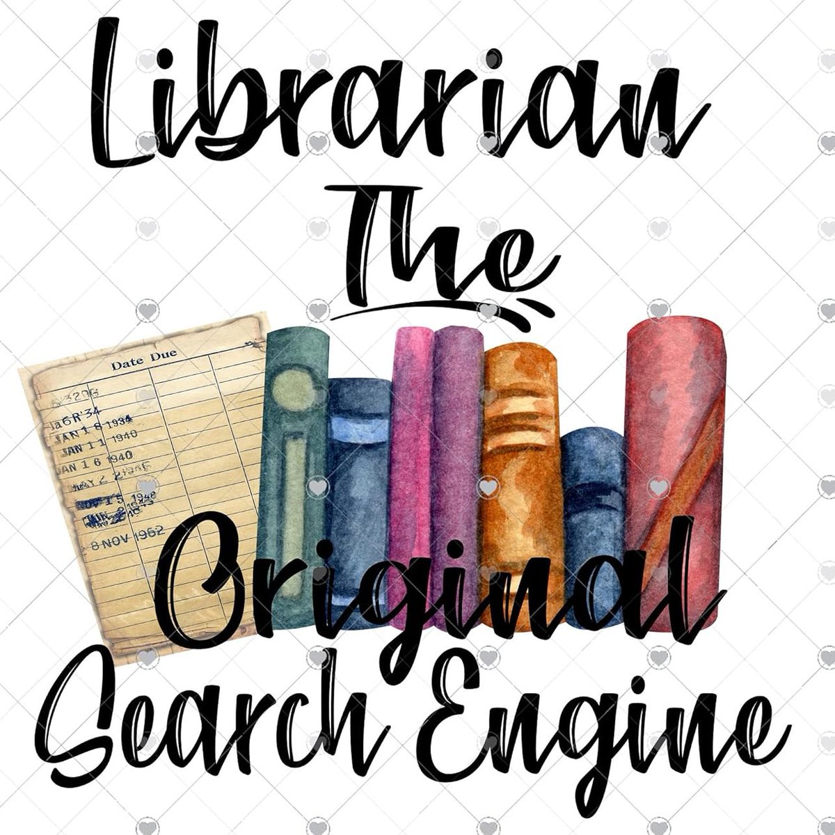 Librarian the Original Search Engine Sublimation Transfer Ready to Press, School Librarian Gift, Gift Exchange, Gift from Student, Library (Child x1-6') 

amzn.to/441U0g1 via @amazon #affiliate #NationalSchoolLibrarianDay