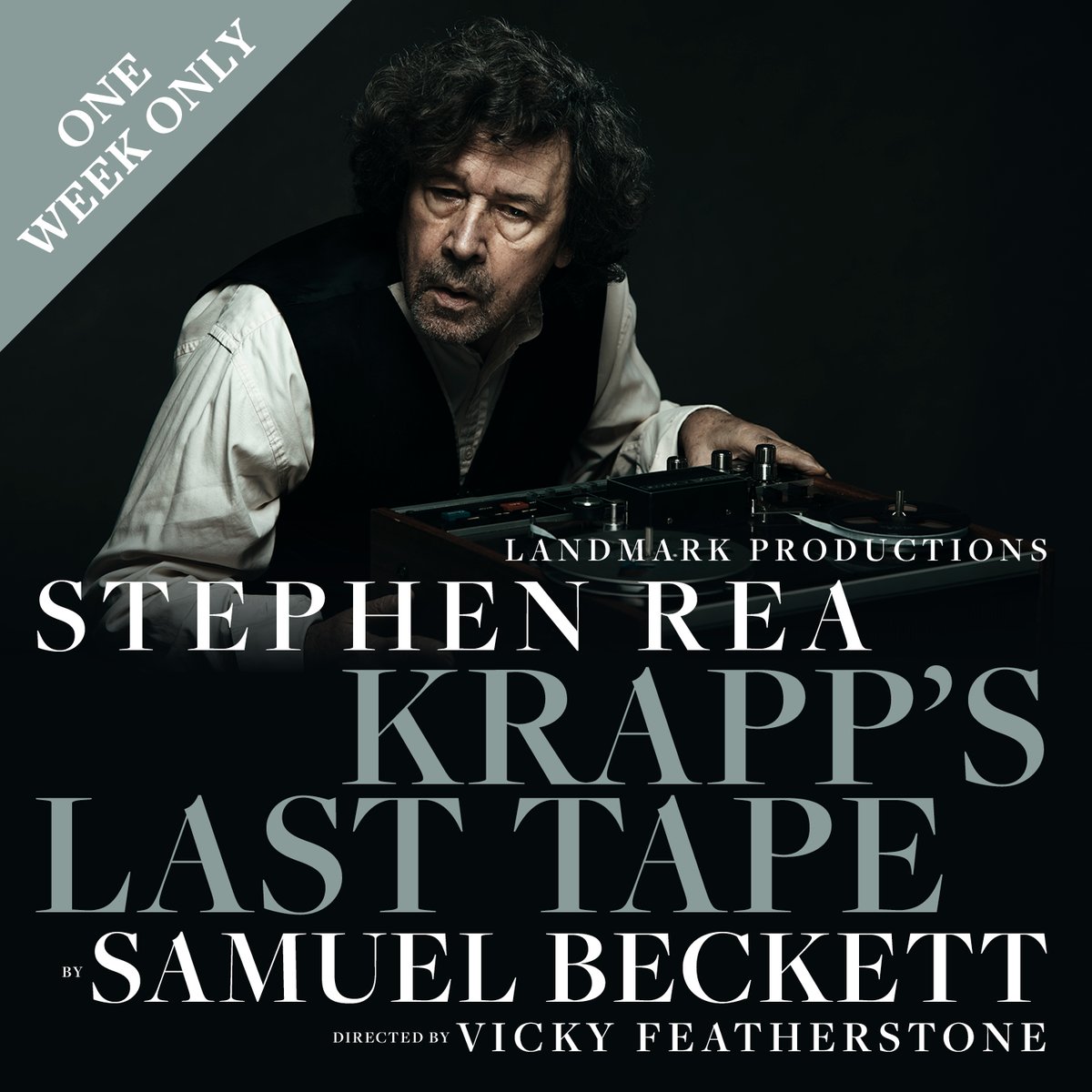 ICYMI: #StephenRea returns in Samuel Beckett’s solo masterpiece, #KrappsLastTape, for one week only at @gaiety_theatre 21-26 Oct. 🚨 Tickets on sale 9am tomorrow 👉 bit.ly/Krapps-Last-Ta…