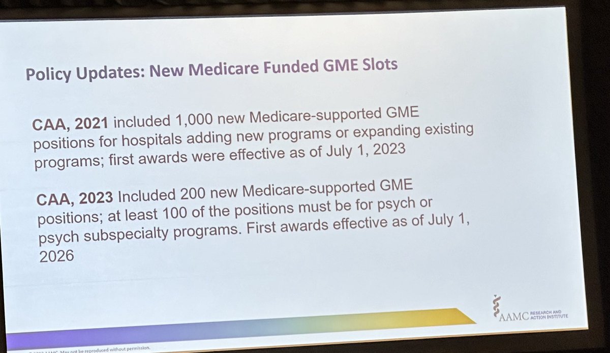 What is cost to educate a resident? Has fed $ increased for #GME? ⁦@AtulGroverMD⁩ @AiAMC_ answering these Qs + states w restrictive abortion laws see < #GME grads across all specialties wanting to practice there. Why? Grads want control of own reproductive rights.