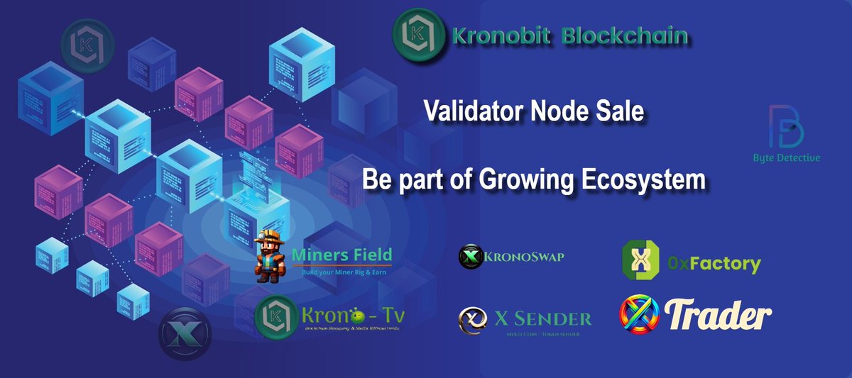 @rovercrc Do you know the Kronobit the first educational Layer1 Blockchain?
✅Launchpad creat &amp; lock your tokens
✅Educational platform
✅Multichain swap &amp; bridge
✅POA algorithm 1300TPS up to 100k
✅PlayToEarn game, NFT, staking
@Kronobit_Knb