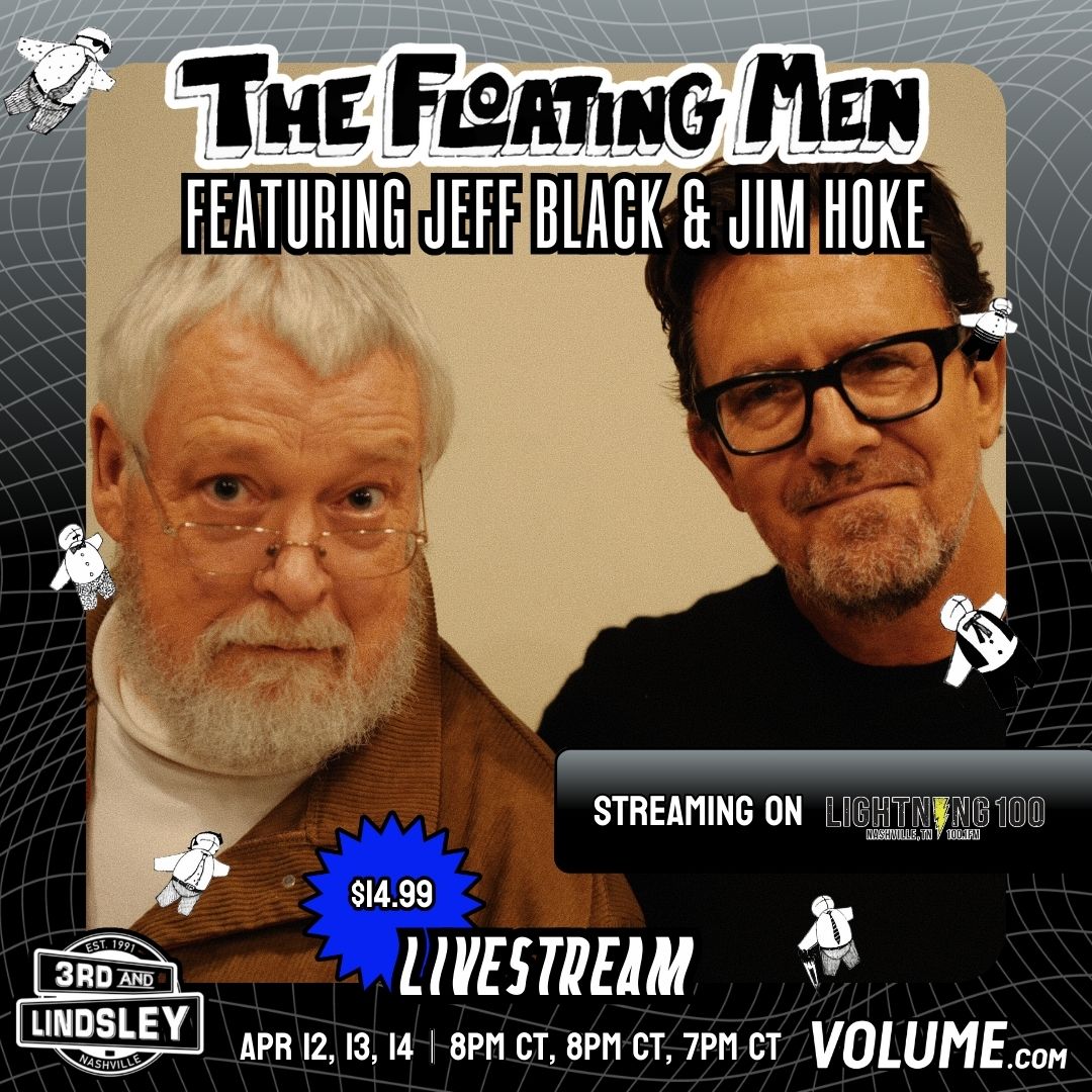 The shows sold out, but here's your chance to catch The @FloatingMen streaming live from #Nashville's @3rdandLindsley on @GetOnVolume! Don't miss the livestreams happening from April 12th to 14th. Get your tickets here: bit.ly/TheFloatingMen…