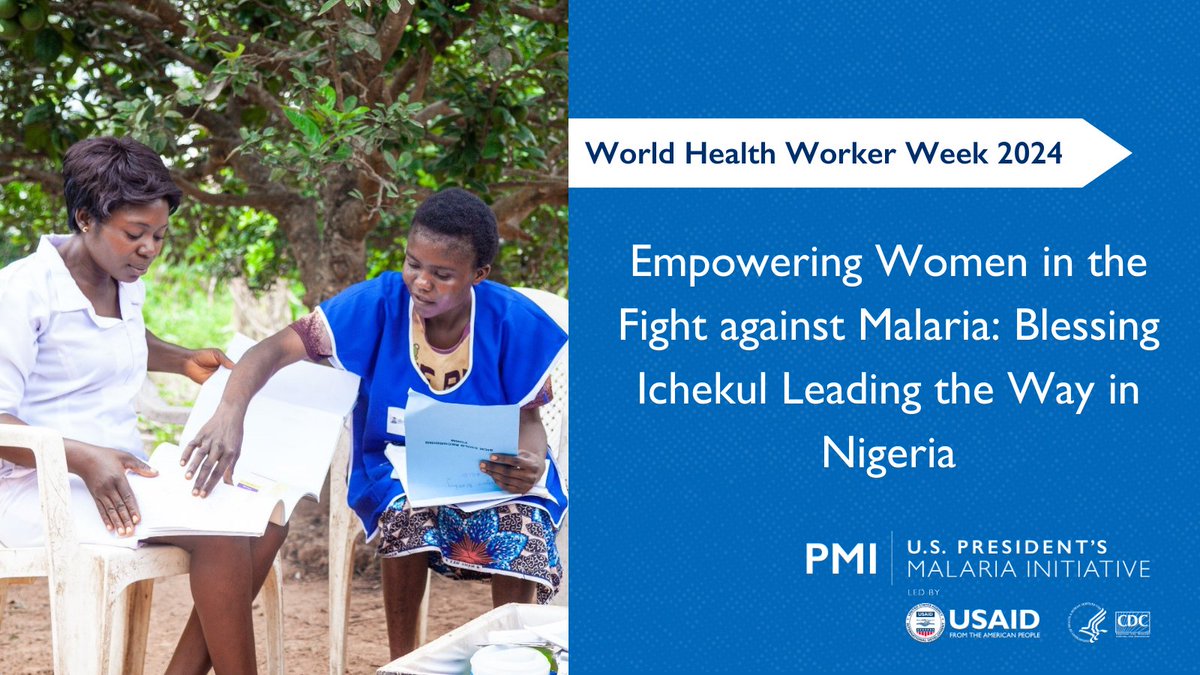 After observing women in her community, Blessing realized that their daily activities ⬆️ their risk for malaria - so she took action. Thanks to @PMIgov, Blessing was trained & uses the skills to help prevent, test, & treat malaria in her community. ow.ly/fUbS50R4xLT