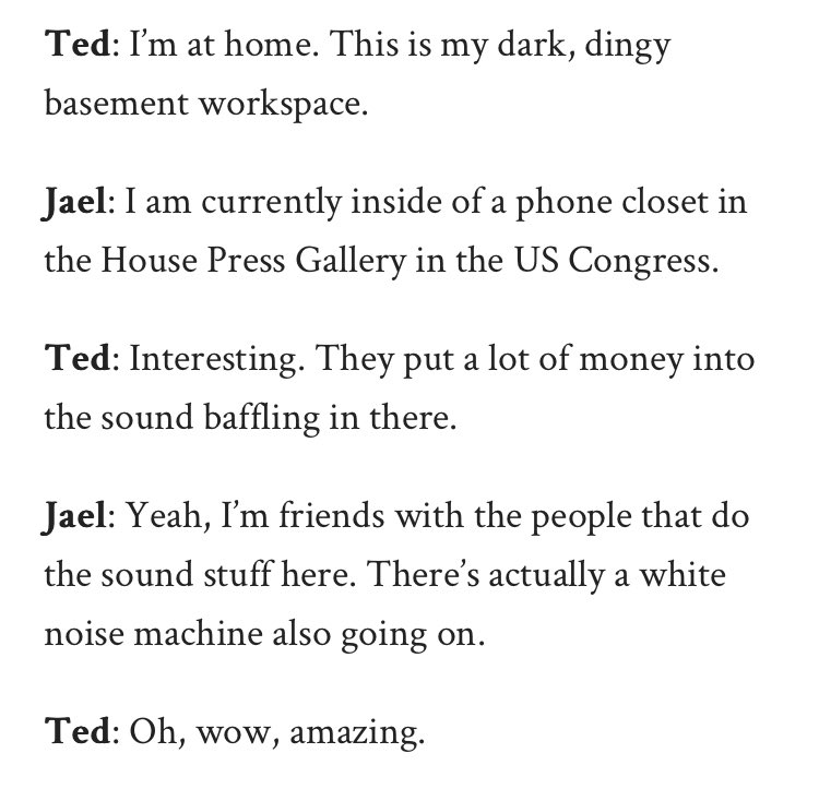 Just in case you were wondering if this chat might make you laugh and/or giggle ty @Talkhouse for hosting a lil @ekkoastral x @tedleo crossover event