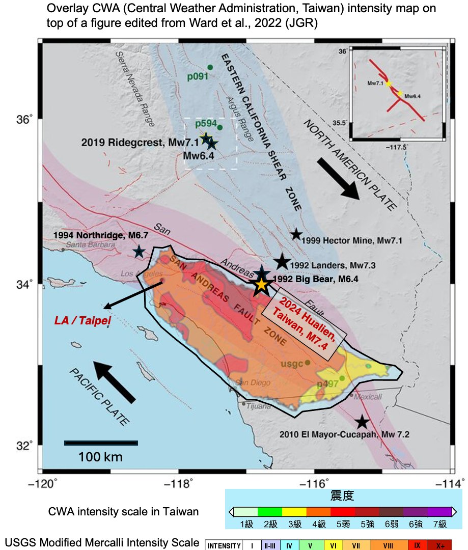It is always impressive to remind myself of the scale geographically and how small it is compared with Southern California and those neighboring historic earthquakes.