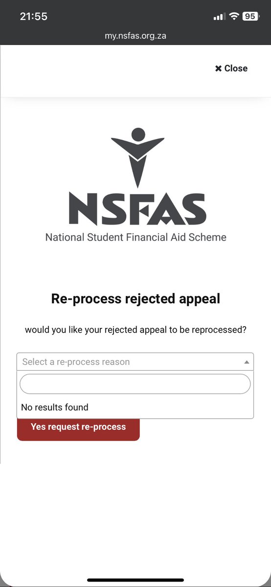 MatheMakabelo's tweet photo. @myNSFAS Reasons for re-processing a rejected appeal are not appearing, what are we supposed to do in this case https://t.co/JZ83VIuVWb