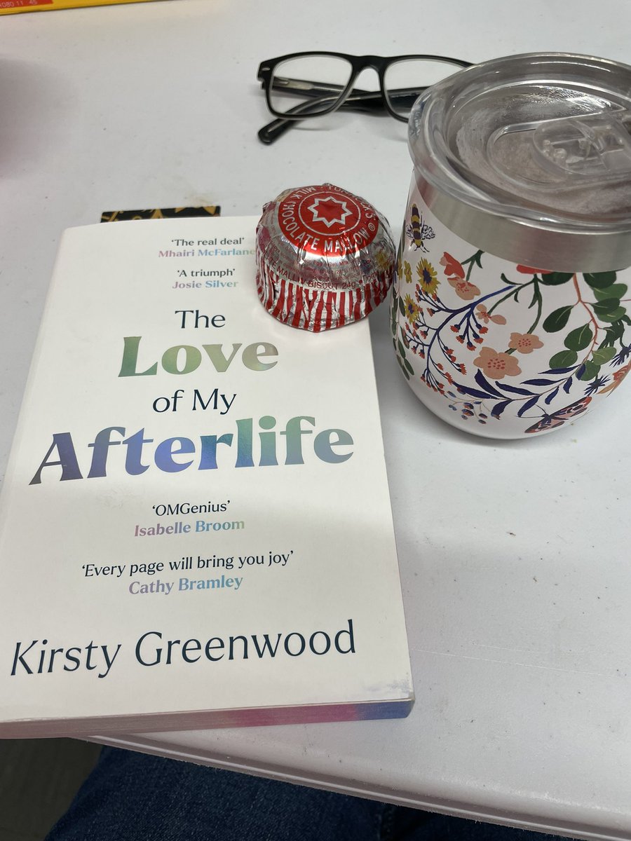 Absolutely loving #TheLoveofMyAfterLife by @KirstyStories! Hope you’re catching up @book_bint, so we can chat and continue our read! So, so funny!