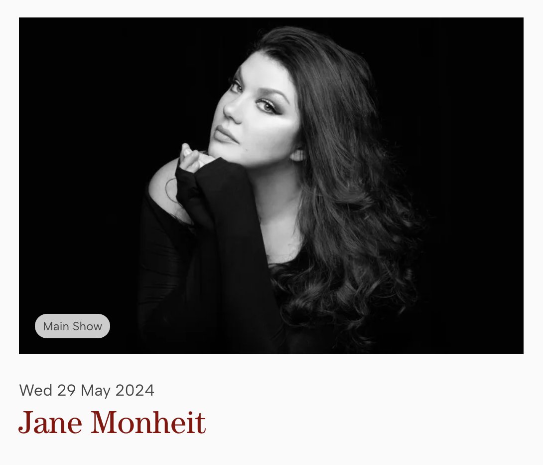 ✨Fellow British JMFs: I can't wait for this. See you there.✨ 👇👇👇👇👇 ✨⭐️🌟👑🌟⭐️✨ ⭐️London, England! ⭐ 🎙Jane Monheit!🎙 📅 May 29th 📅 📍@officialronnies📍 🎟️👇 ronniescotts.co.uk/find-a-show/ja…