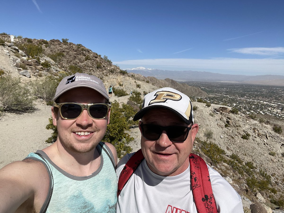 For all the NW students, athletes, and school personnel who have watched me walking laps around the “Pit” like a “mad man” over the last few months, this is why.  I wanted to enjoy a morning hike with my son Brendan out in Palm Desert, CA. 

Work Put In✅
Goal Achieved✅
