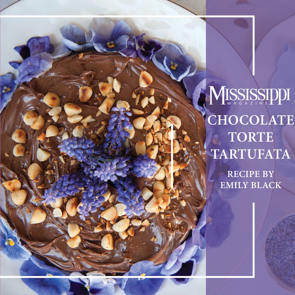 Indulge in the flavors of spring with our decadent Chocolate Tore Tartufata paired with fragrant lavender ice cream. Click the link in our profile or below for this recipe, which is sure to impress at any gathering. Enjoy! : mismag.com/chocolate-tort…