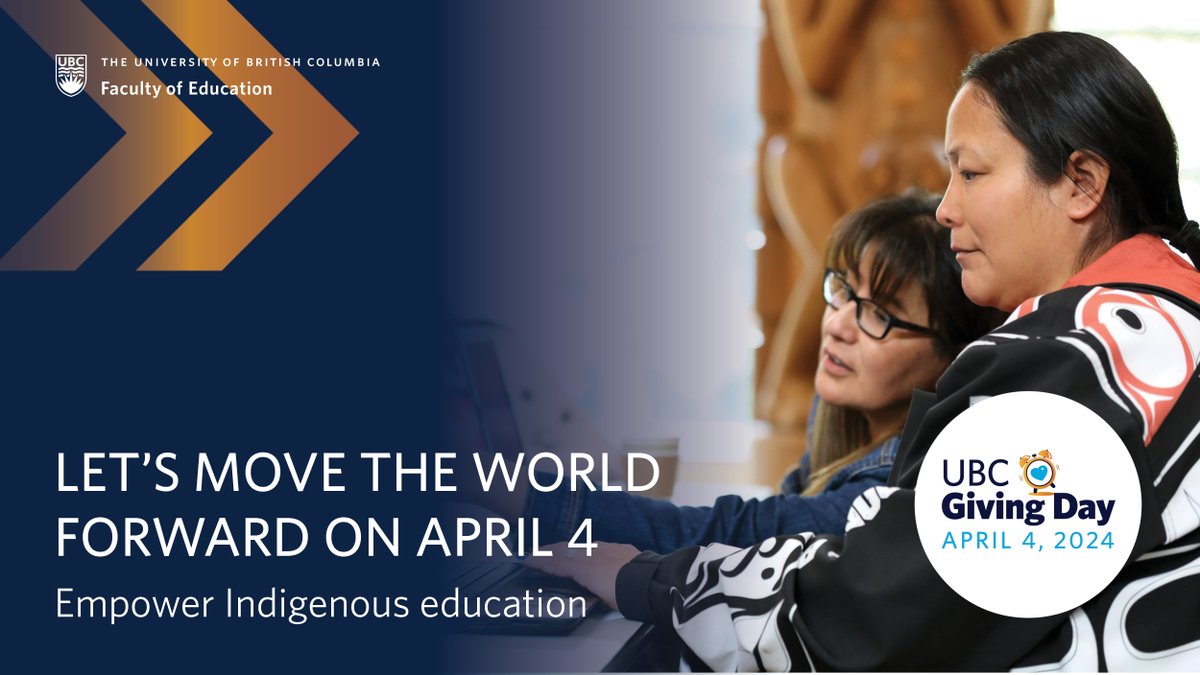 Advance Indigenous education today. Support the Verna J. Kirkness (Ni-Jing-Jada) Award on #UBCGivingDay, April 4. Donations can release additional funds to your chosen cause. Make your dollars go farther and amplify your impact. Learn more: givingday.ubc.ca/28330/givingda…