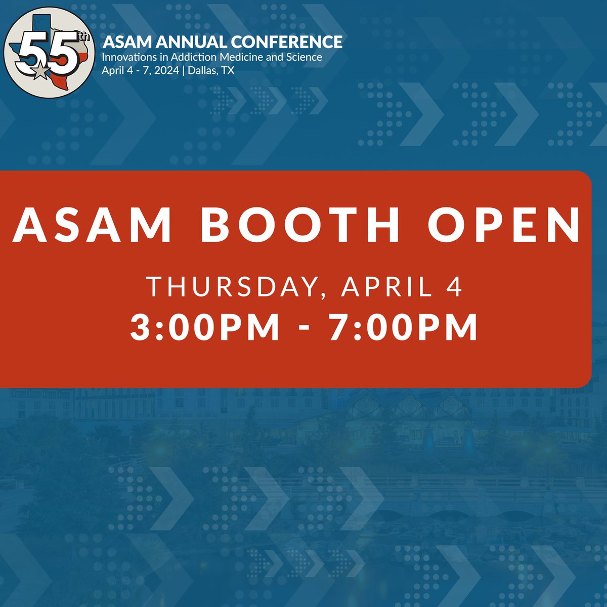 ASAMorg's tweet photo. Our ASAM booth is now open! Stop by and say hi!
#AC2024 #ASAM #ASAMConference #AddictionMedicine https://t.co/6mgPZA72vd