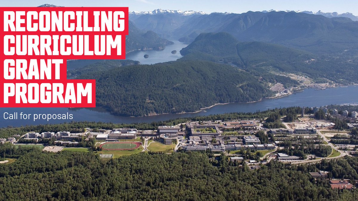 Now open! Call for creative proposals: Reconciling Curriculum Grant Program, addressing the ongoing legacies of colonialism and the work of reconciliation. Deadline May 1, 2024. sfu.ca/fass/news/2024…