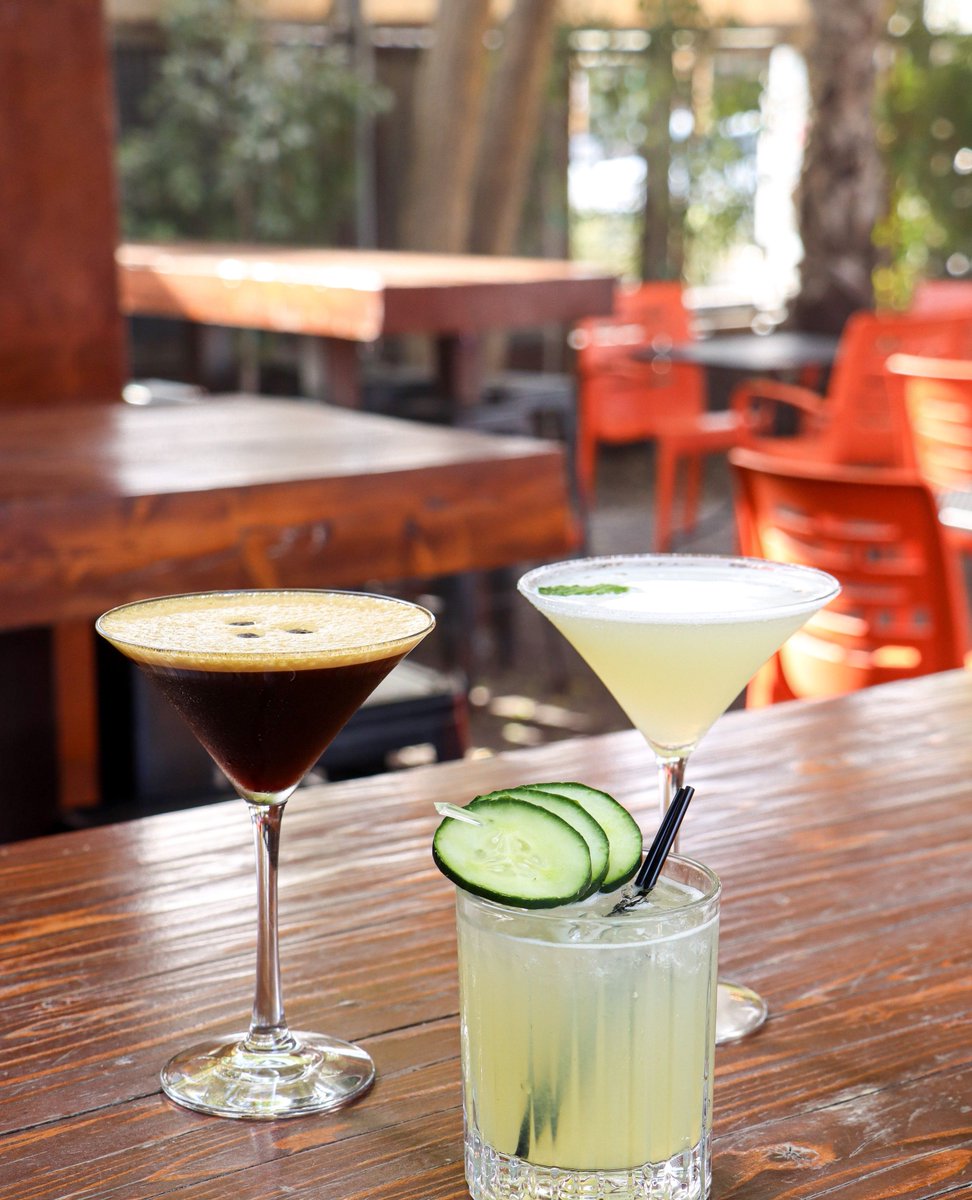 Our favorite #happyhour #cocktails are calling your name from 3-6pm. And guess what? We've got #livemusic tonight and every Thursday from 5-7pm to make your patio evening even more perfect! Join us for our full-service #dinner experience starting at 4pm, and bring your pup too!