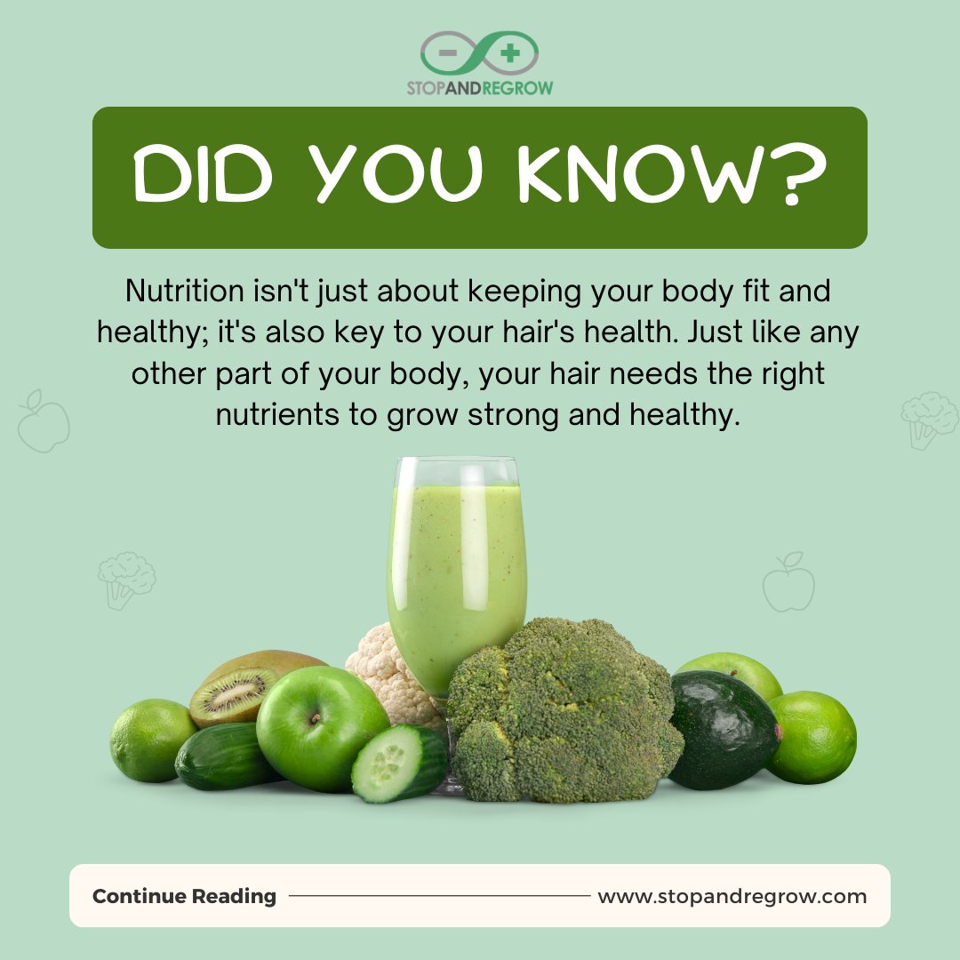 🍏🥑 Nurture your locks from within!

Your diet isn't just about your body; it's your hair's best friend too. 

Learn More: stopandregrow.com/a-day-in-the-l…

#hairhealth #nutritionforhair #stopandregrow #hairregrowth #stresshairloss #takethefirststep #hairregrowth #hair #hairloss