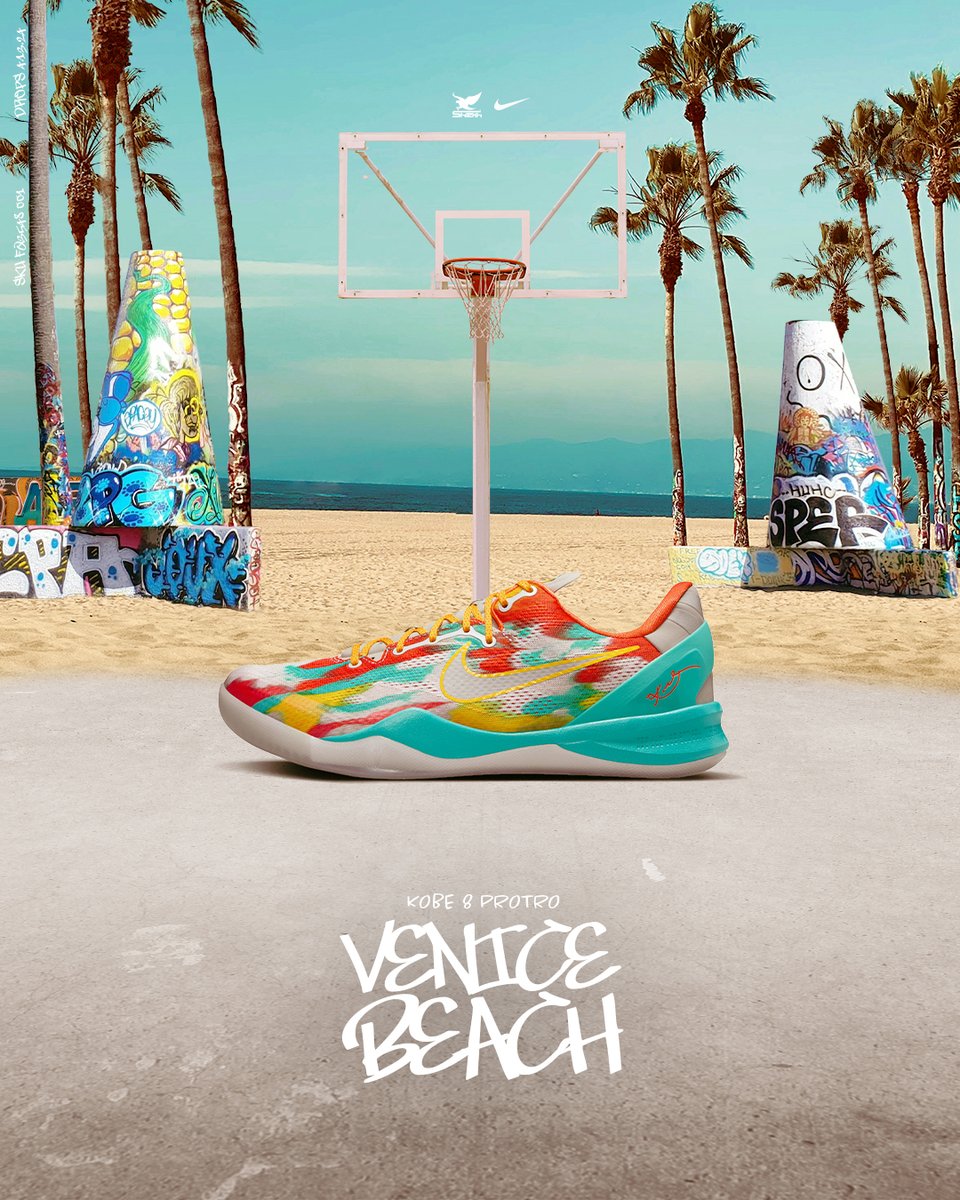 Drawing is now open!🟢
The shoe that was made for you, #Kobe VIII Protro 'Venice Beach'

Sizes: Men's, Grade-School

Drawing closes: 4/11/24
Shoe Drops: 4/13/24

Head over to the #Shiekh app to enter today!
ow.ly/zelL50R8Ek8

#KobeVIIIProtro #VeniceBeach #Sneakerheads