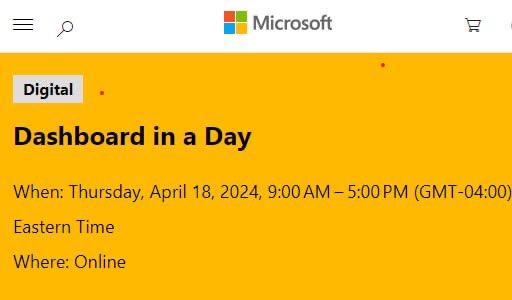 CeBrusa's tweet image. 📣 Attention #PowerBI New Users in the US: April 18th (EDT) I will be delivering a Virtual Dashboard in a Day Workshop [FREE but Space is limited] 
Details here: msevents.microsoft.com/event?id=24438…

#DIAD #DataAnalytics #BusinessIntelligence #DashboardinaDay #MicrosoftPartner #DataDriven