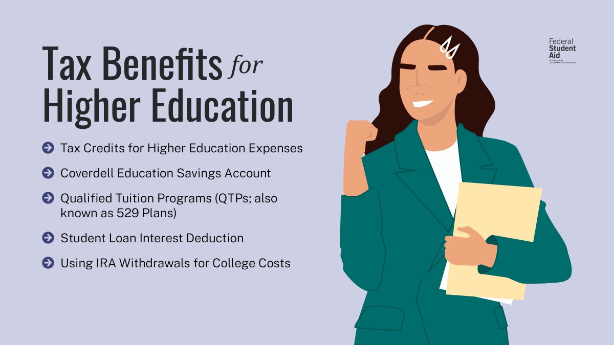 Qualified tuition programs, also known as 529 plans, are a type of plan that helps your family prepay or save up to pay for education-related expenses.​ Learn more at StudentAid.gov/resources/tax-…