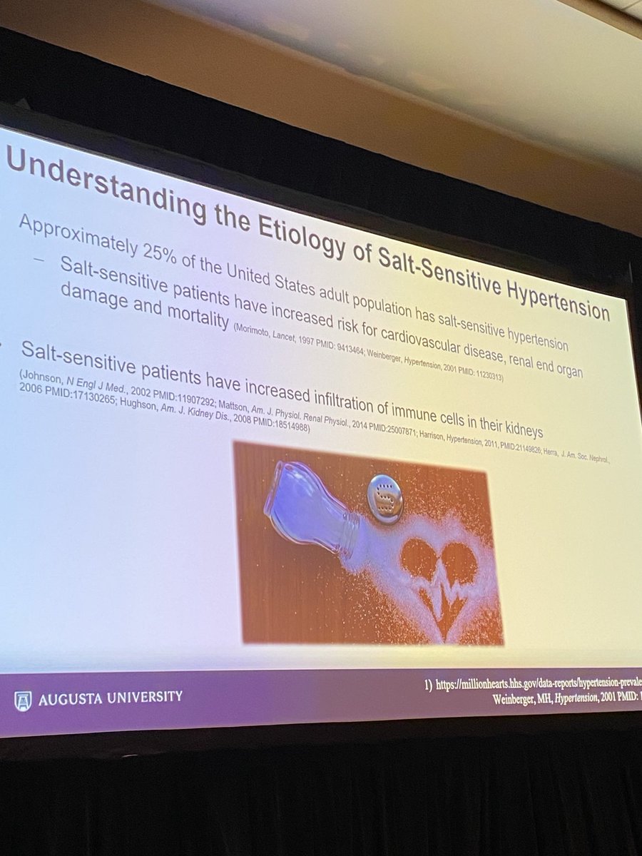First off! Fantastic talk on T cell NOX2 in Salt Sensitive Hypertension! room 101 <a href="/APSPhysiology/">American Physiological Society</a> #APS2024 for the Water and Electrolyte Homeostasis Section &amp;
Data Diuresis session at 1pm! We have drinks, food, science &amp; Uganda Music 🎶 ⁦@J_I_Benjamin⁩