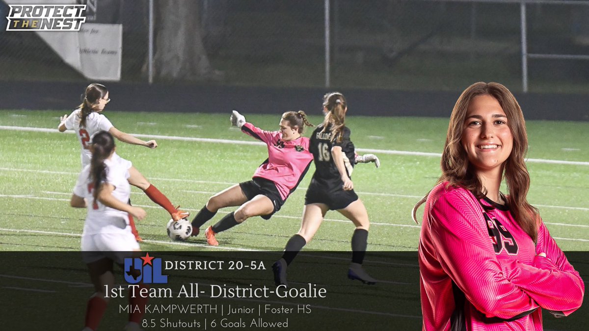 Congratulations, <a href="/KampwerthMia/">mia kampwerth</a>! Our vball turned soccer stud is the real deal in the goal! Proud of you!💛⚽️🖤