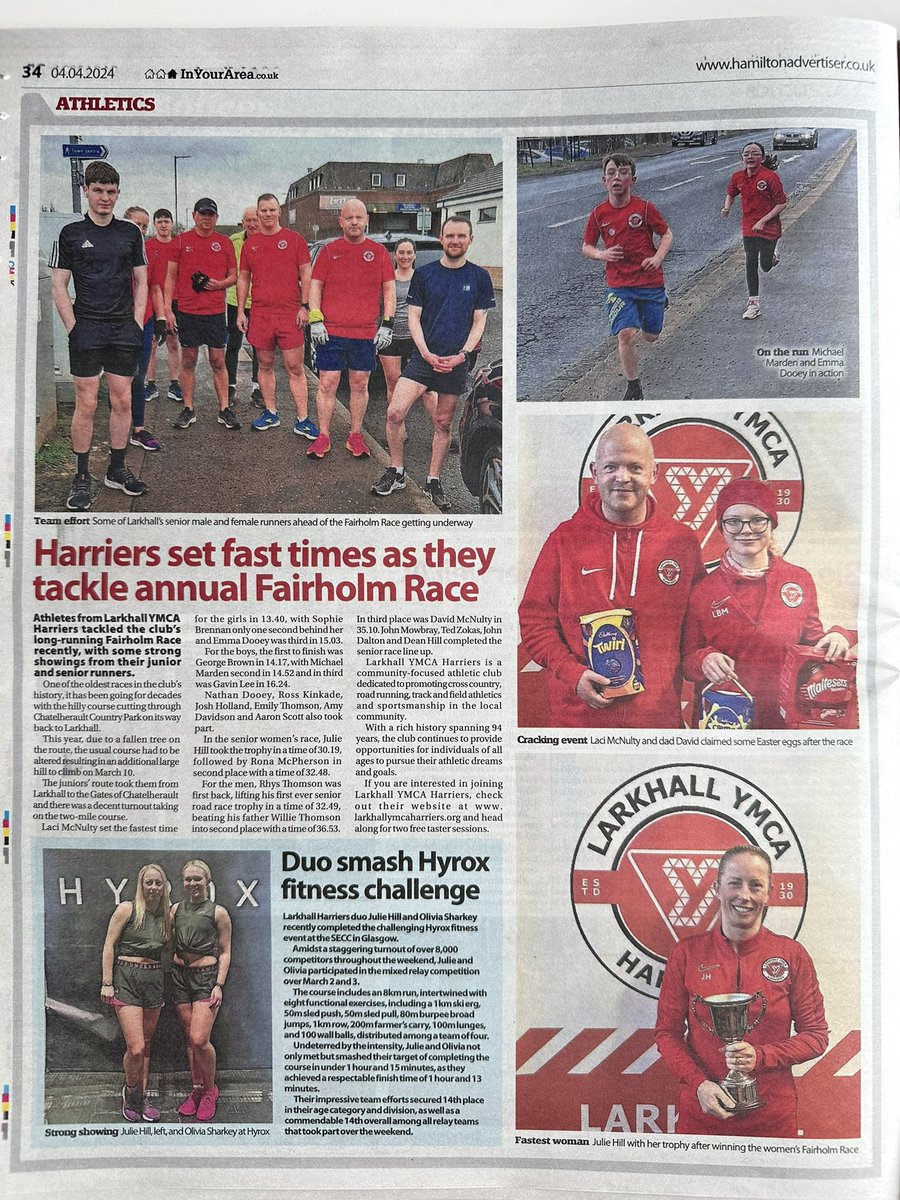 #HarrierHeadlines Get your copy of the @HamAdvOfficial this week and read about the latest goings on at the club!! #TeamLarkhall @SALDevelopment