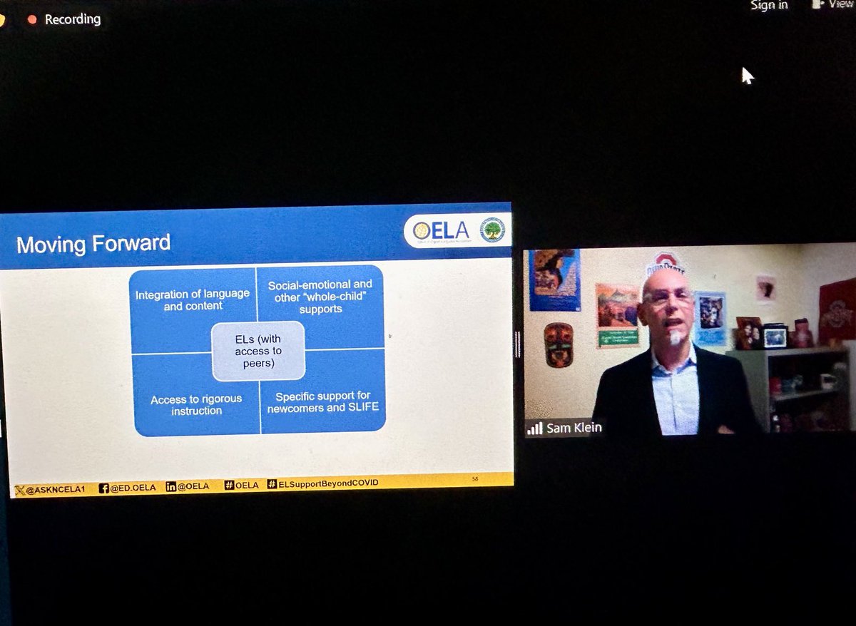 “We want to see high expectations for our English Leaners!!”⁦@SamKlein_ESOL⁩ #SharedResponsibility #ELSupportBeyondCOVID #OELA