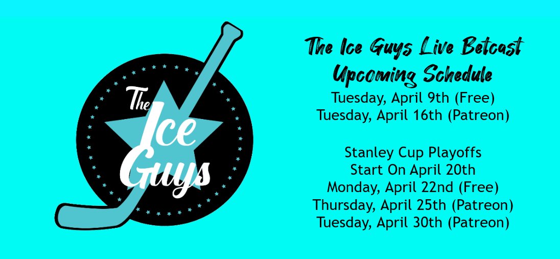 The_IceGuys's tweet photo. UPCOMING LIVE BETCAST SCHEDULE FOR APRIL https://t.co/vIv4a1FIFx