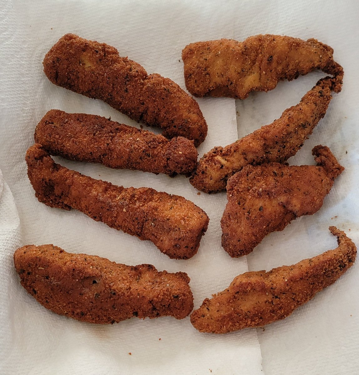 I know the plating leaves a lot to be desired but these wild turkey fingers were damn tasty! I always get carried away and forget to take a proper plated picture 😂
